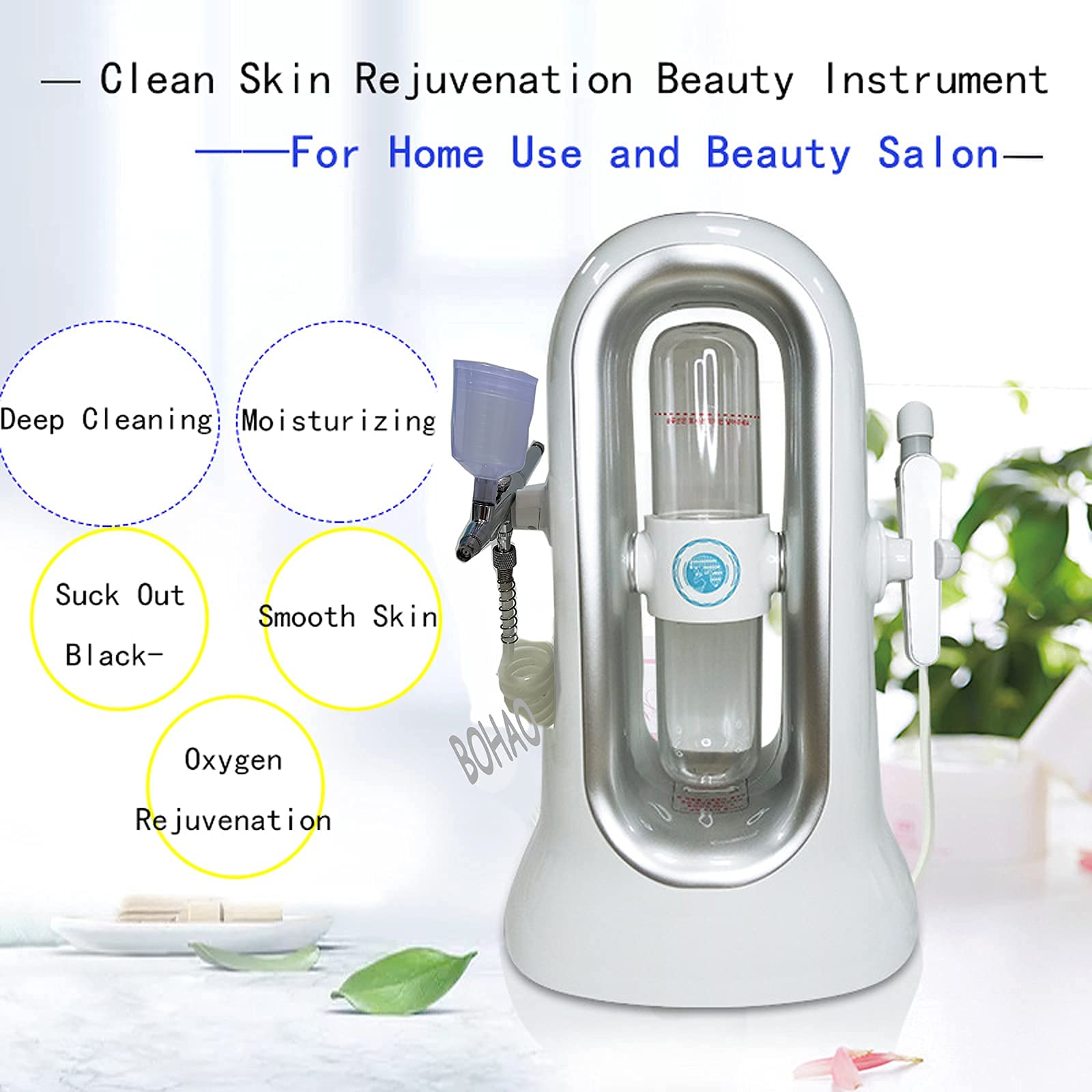 Multifunctional Water Oxygen Jet Beauty Machine - Hydrating Facial SPA Spray & Cleansing Device for Home Use | Perfect for At-Home Skincare Routine & Professional Facial Treatments