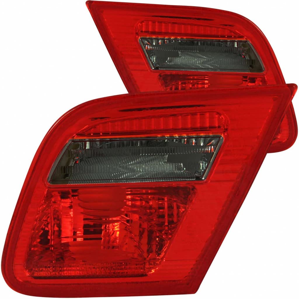 ANZO Red/Smoke LED Tail Lights for 1999 BMW 323is/328is - Inner Pair | 221201 | Upgrade Your BMW's Style & Safety for Night Driving