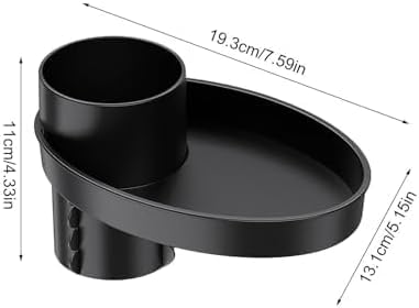 Walquicks 360° Rotatable Car Seat Tray for Kids - Portable Snack & Cup Holder for Travel