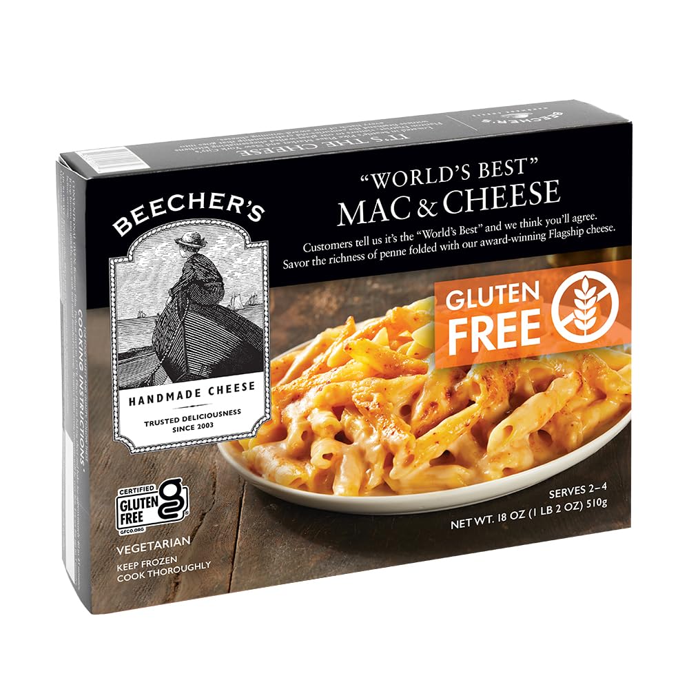 Beecher's Gluten Free Mac and Cheese - 18 Oz | Delicious Dairy-Free Pasta for Kids & Family Dinners | Perfect for Quick Meals, Lunchboxes & Comfort Food Cravings