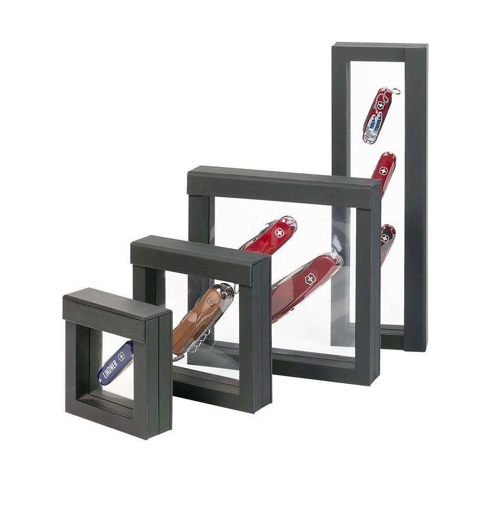 LINDNER 3D NIMBUS Floating Frame Shadow Box Display Case - 6”x6”x1” - Perfect for Collectibles, Artwork, and Memorabilia Display at Home or Office