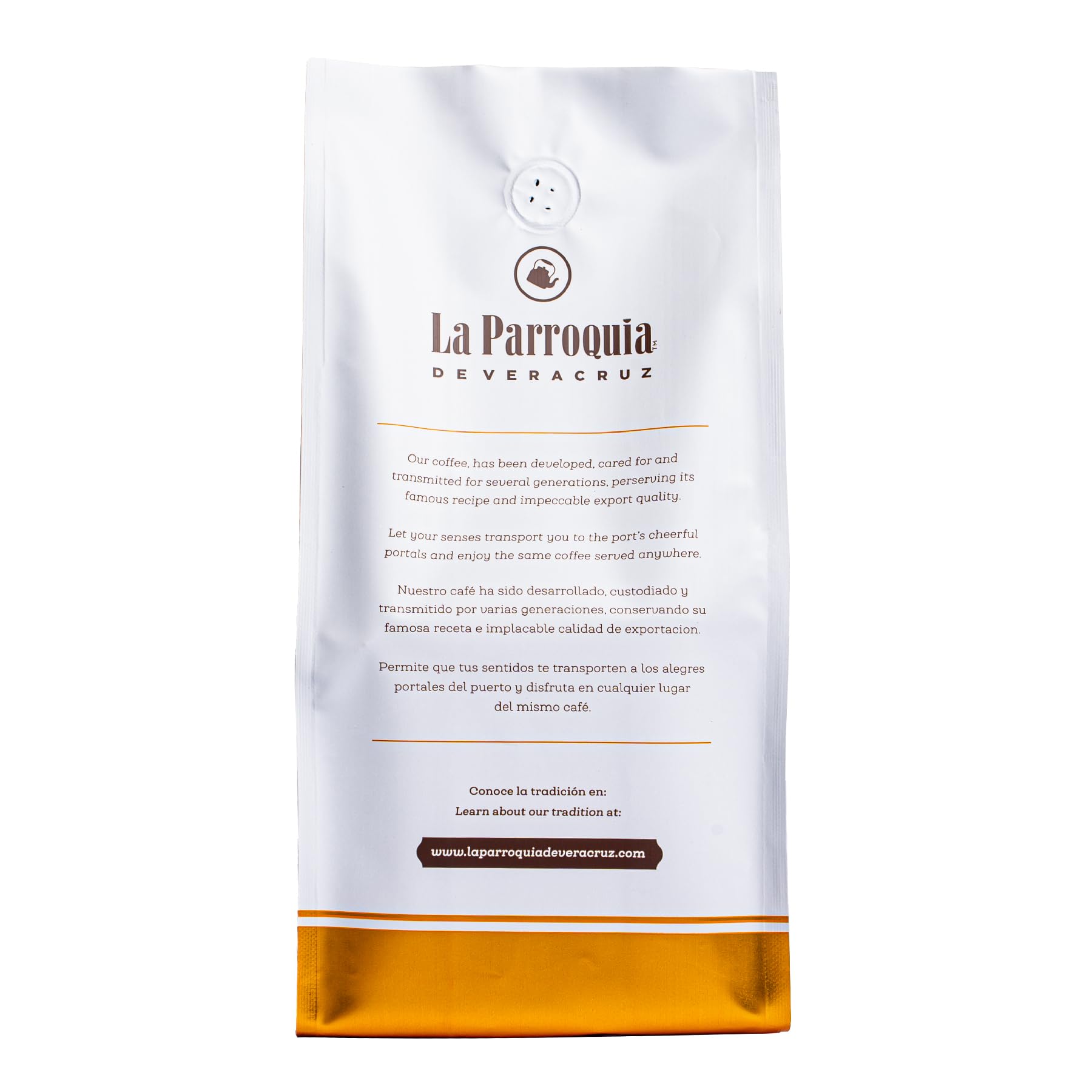 Premium Roasted & Ground Coffee 500g - La Parroquia de Veracruz Gourmet Blend | Rich & Aromatic Traditional Mexican Coffee | Perfect for Home Brewing, Office & Gift Giving