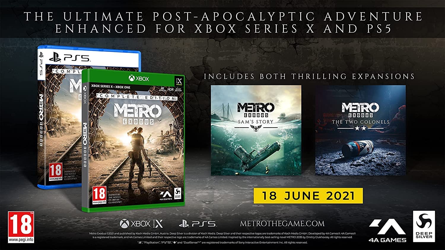 METRO EXODUS - Complete Edition for PS5 | Post-Apocalyptic Survival Game | Includes All DLCs & Expansions | Perfect for Fans of Open-World Action & Adventure Games