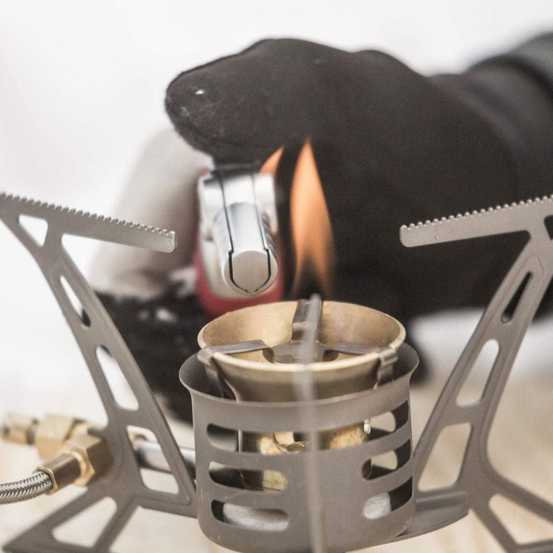 Primus Power Lighter - Windproof Refillable Butane Lighter for Camping, Hiking & Outdoor Adventures | Perfect for Grilling, Fireplaces & Survival Kits