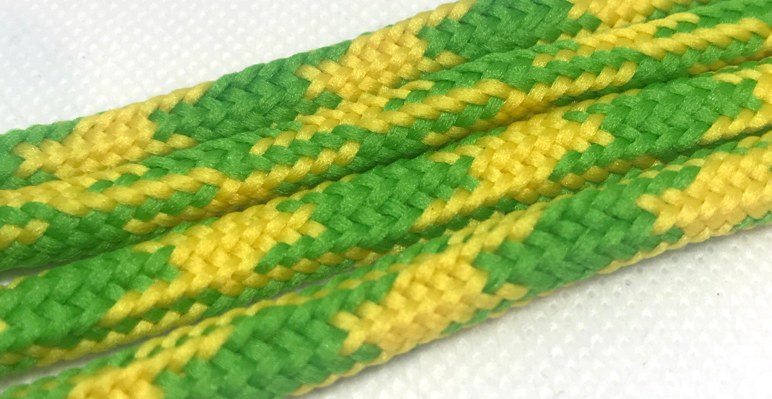 Hybrid Shoelaces for Running & Walking - Lime Green & Yellow Reflective Shoelaces for Enhanced Visibility & Style | Perfect for Jogging, Hiking & Outdoor Activities