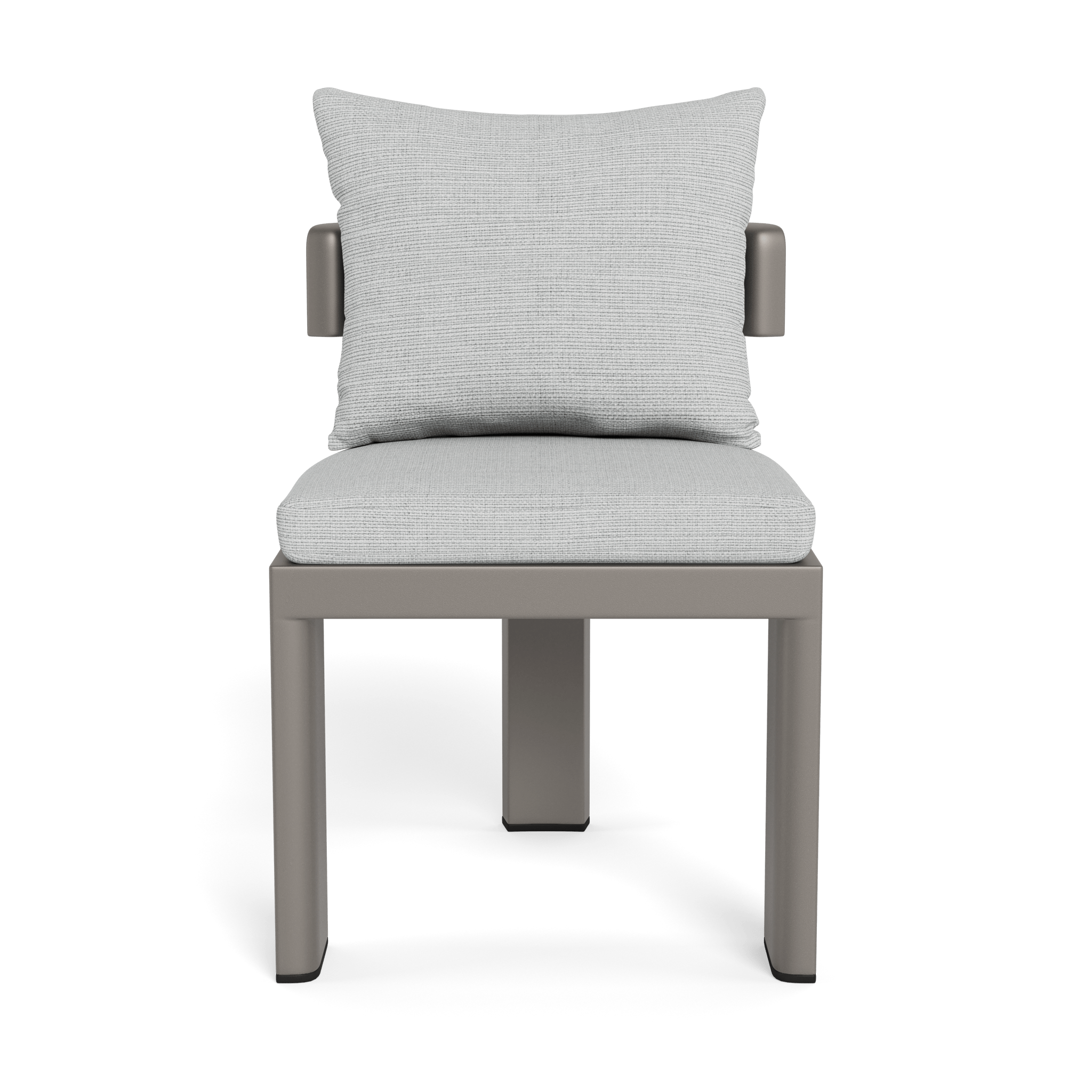 Victoria Aluminum Armless Dining Chair - Modern Outdoor/Indoor Dining Chair for Patio, Restaurant, and Kitchen - Lightweight & Durable Metal Chair