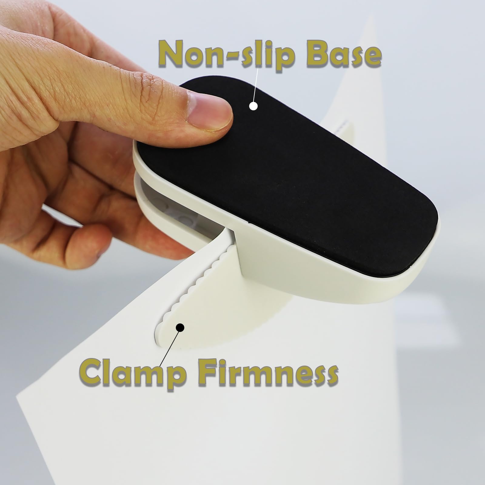 Non-Slip A4 Document Holder with Counterweight - Portable Paper Clamp Stand for Office Typing, Reading & Writing - Perfect for Desks, Home Offices and Workspaces