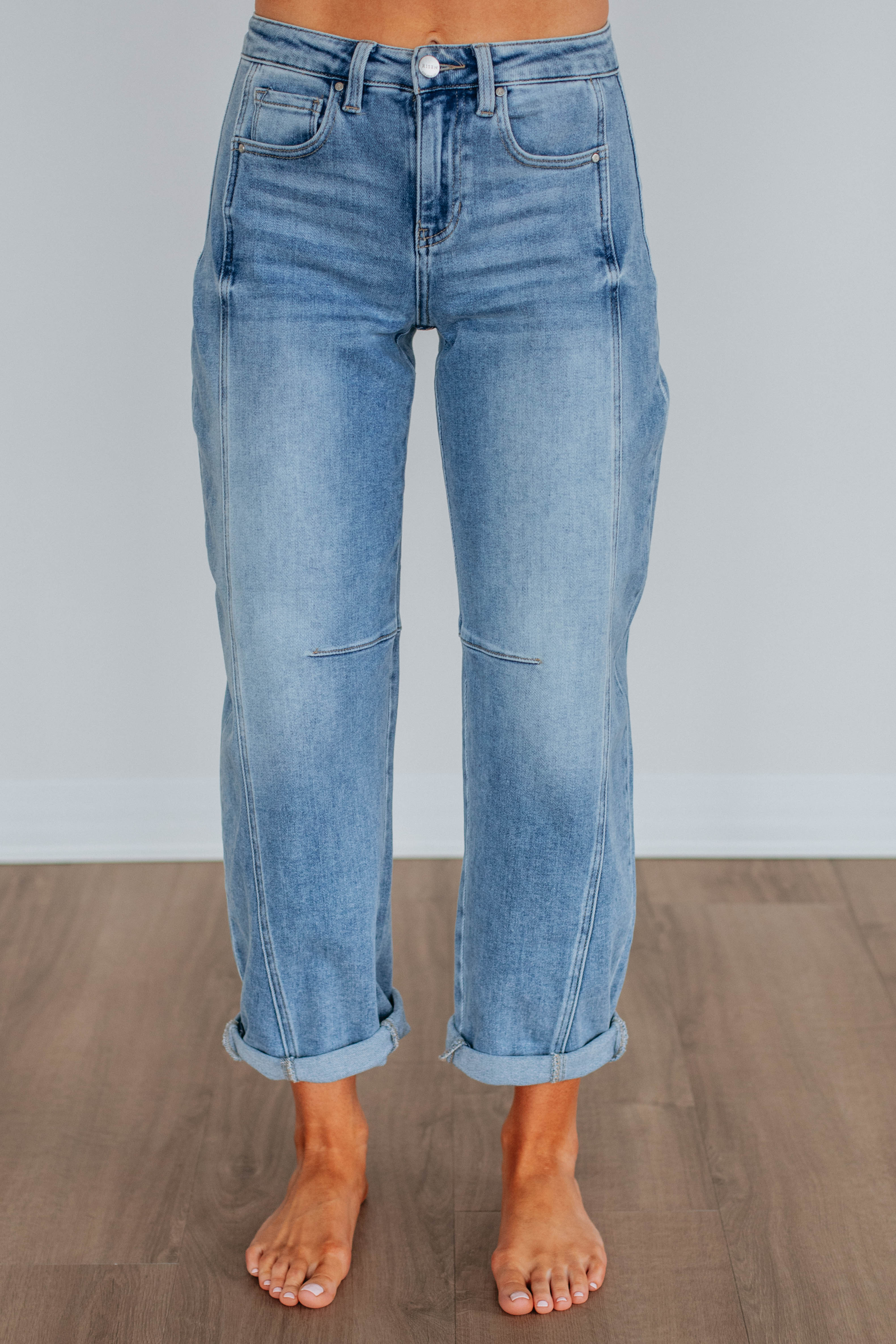Caleb Risen Jeans - Medium Wash Distressed Denim Pants for Men | Comfortable & Stylish for Casual Wear, Dating & Night Out