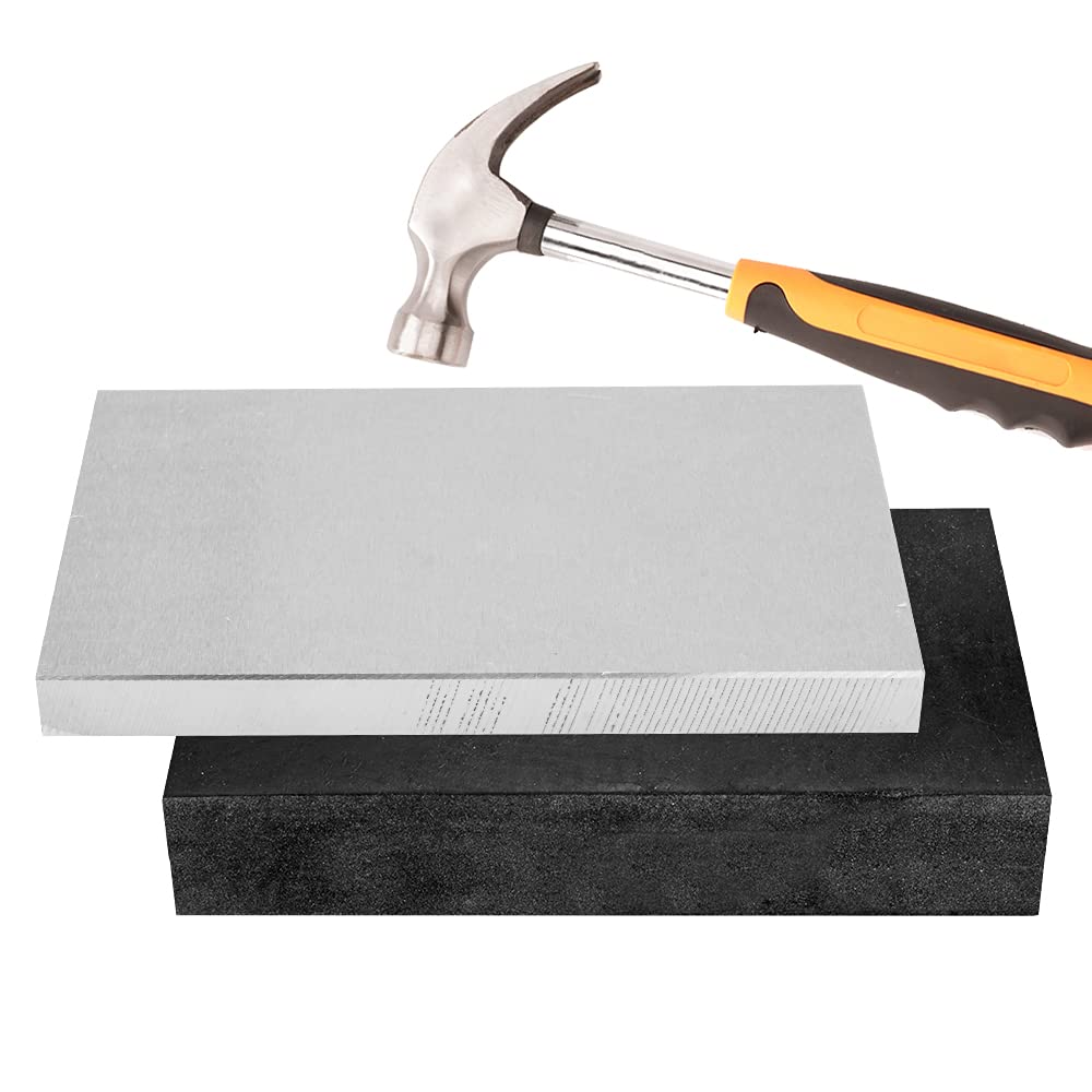 2-Pack Steel & Rubber Workbench Stamping Blocks - 4