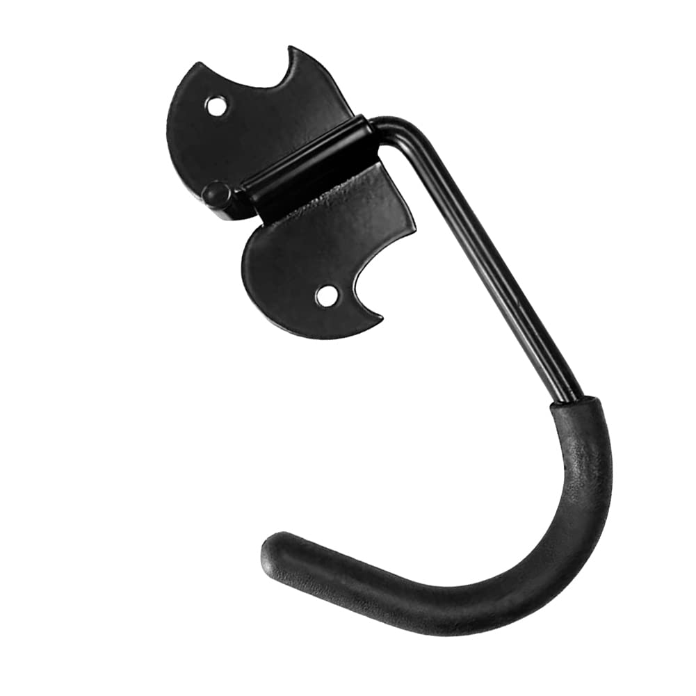 Zcargel Universal Bike Wall Mount Hanger - Heavy Duty Bicycle Storage Rack for Indoor Wall Mounting, Single Hook Design Fits Mountain Bikes, Road Bikes & Skateboards (Black) - Perfect for Garage, Apartment & Small Space Organization
