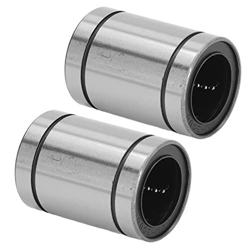 LM30UU Linear Motion Bearing - 2PCS Standard Size Low Friction Ball Bearings for CNC Machines & 3D Printers | Perfect for Linear Rails, DIY Robotics, and Industrial Automation Projects