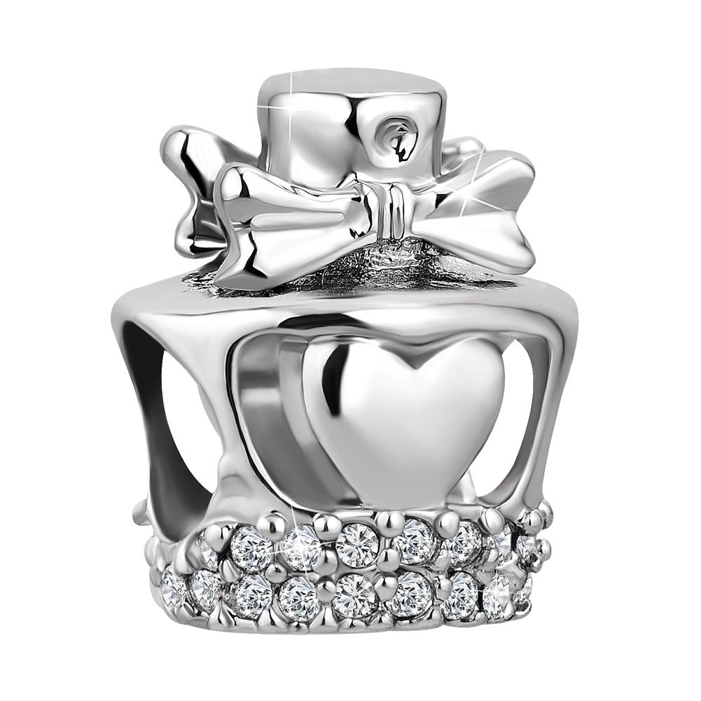 Lifequeen Pink Heart Perfume Bottle Charm Bead for Jewelry Making - DIY Bracelet & Necklace Accessories - Perfect for Gifts, Crafting, and Fashion Jewelry Design