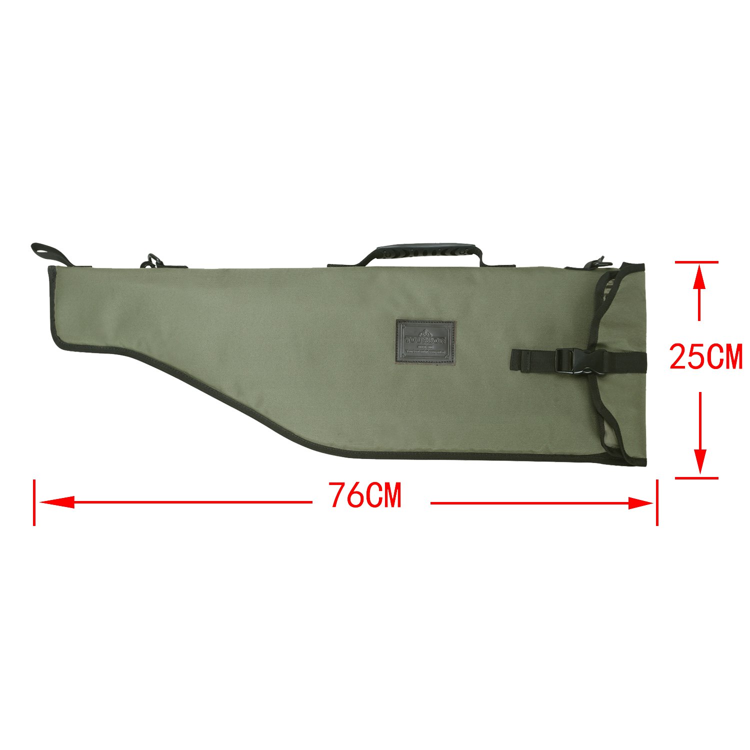TOURBON 28-inch Tactical Pistol Case with Roll-Up Gun Cleaning Mat - Durable Range Bag for Firearm Storage & Maintenance at Shooting Range or Home