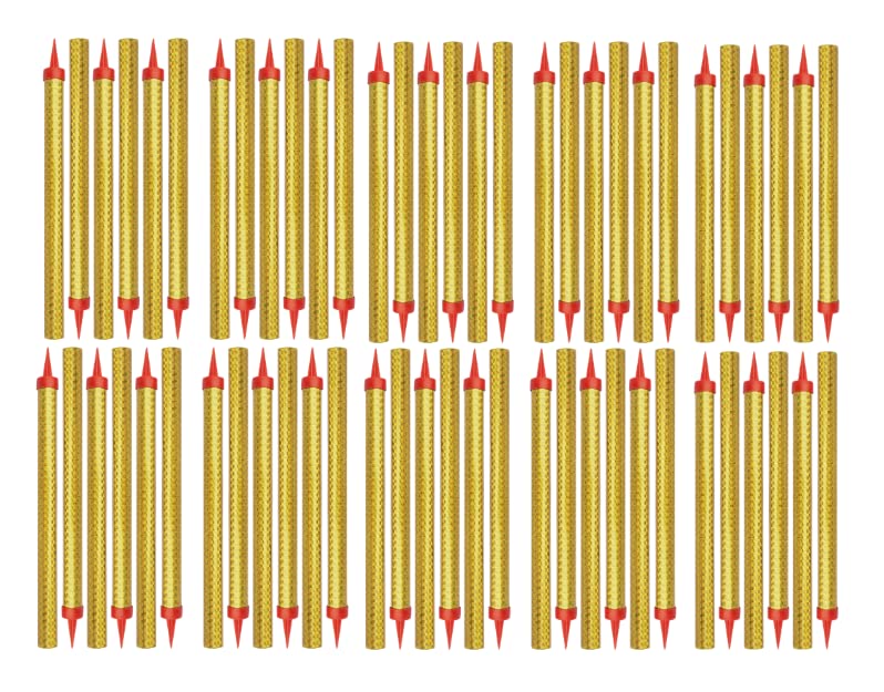 Gold Birthday Cake Candles - 60 Pack Premium Cupcake Candles for Birthday, Wedding & Party Decorations - Perfect for Cakes, Cupcakes & Dessert Displays