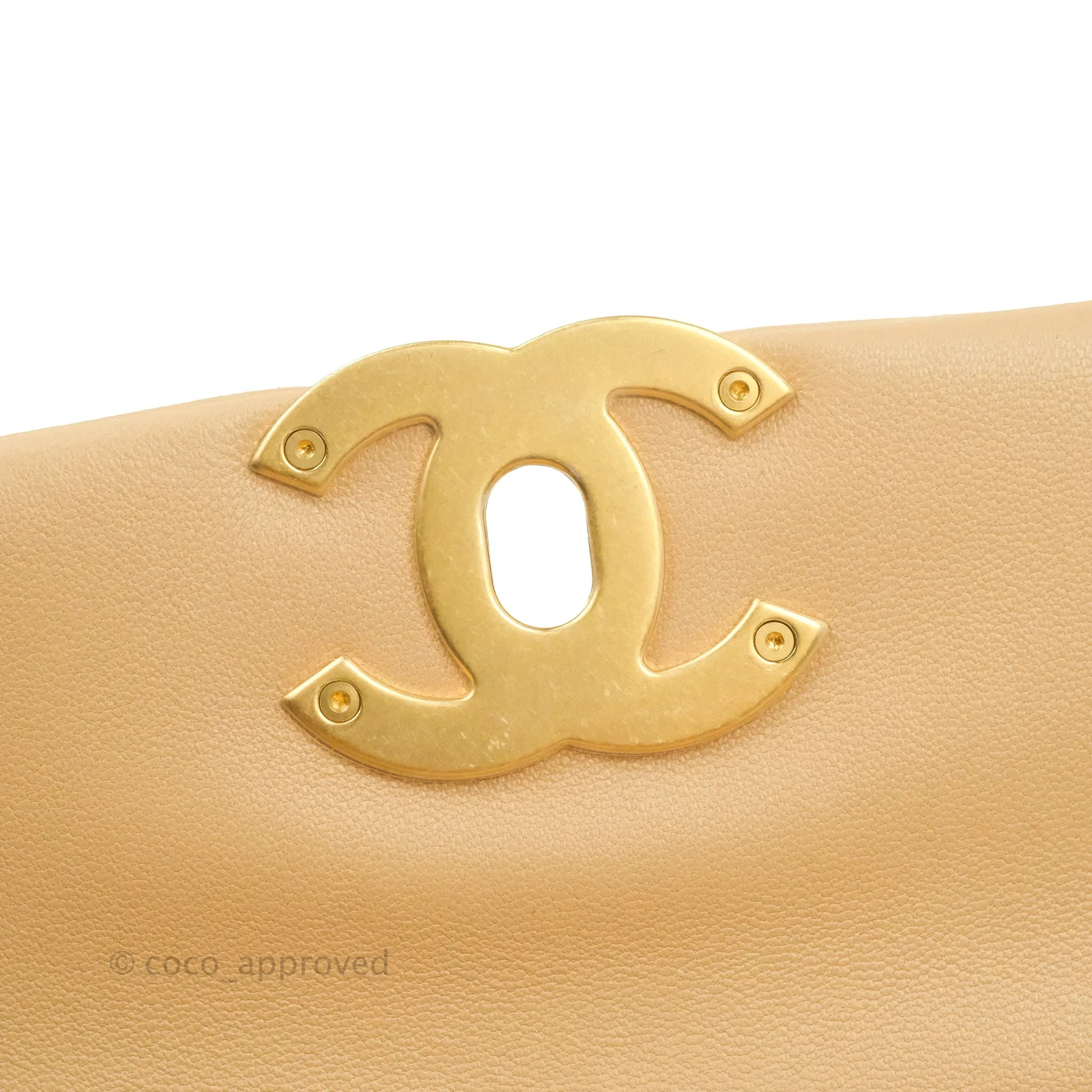 Chanel 19 Small Handbag in Dark Beige with Mixed Hardware - 22C Collection | Luxury Crossbody Bag for Women, Perfect for Date Night & Special Occasions