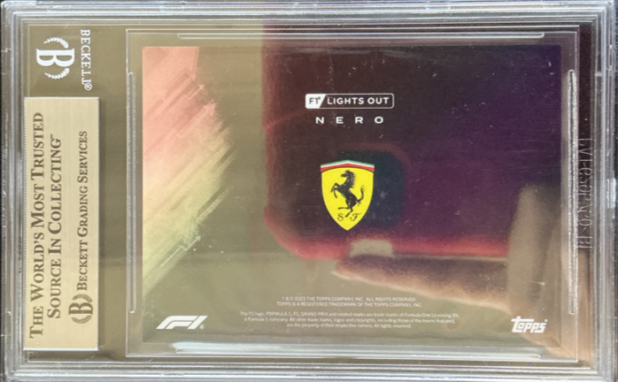 2022 Topps Lights Out F1 Charles Leclerc Rainbow Trading Card BGS 8.5/5 - Perfect for F1 Collectors, Racing Fans & Sports Memorabilia Enthusiasts