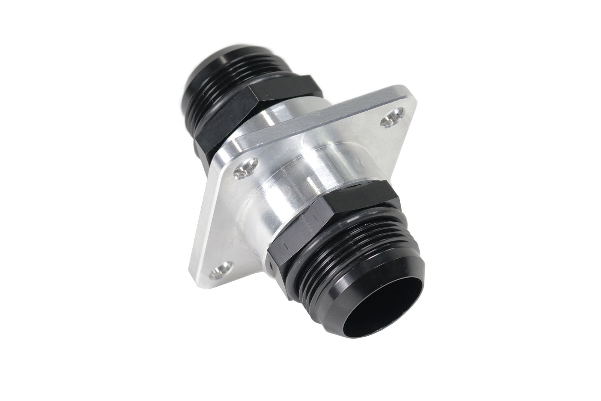 High-Performance Billet Single Firewall Pass Thru 20 ORB Fitting - Universal Intercooler, PCV Burn Down & Turbo System Upgrade - Perfect for Automotive & Racing Applications