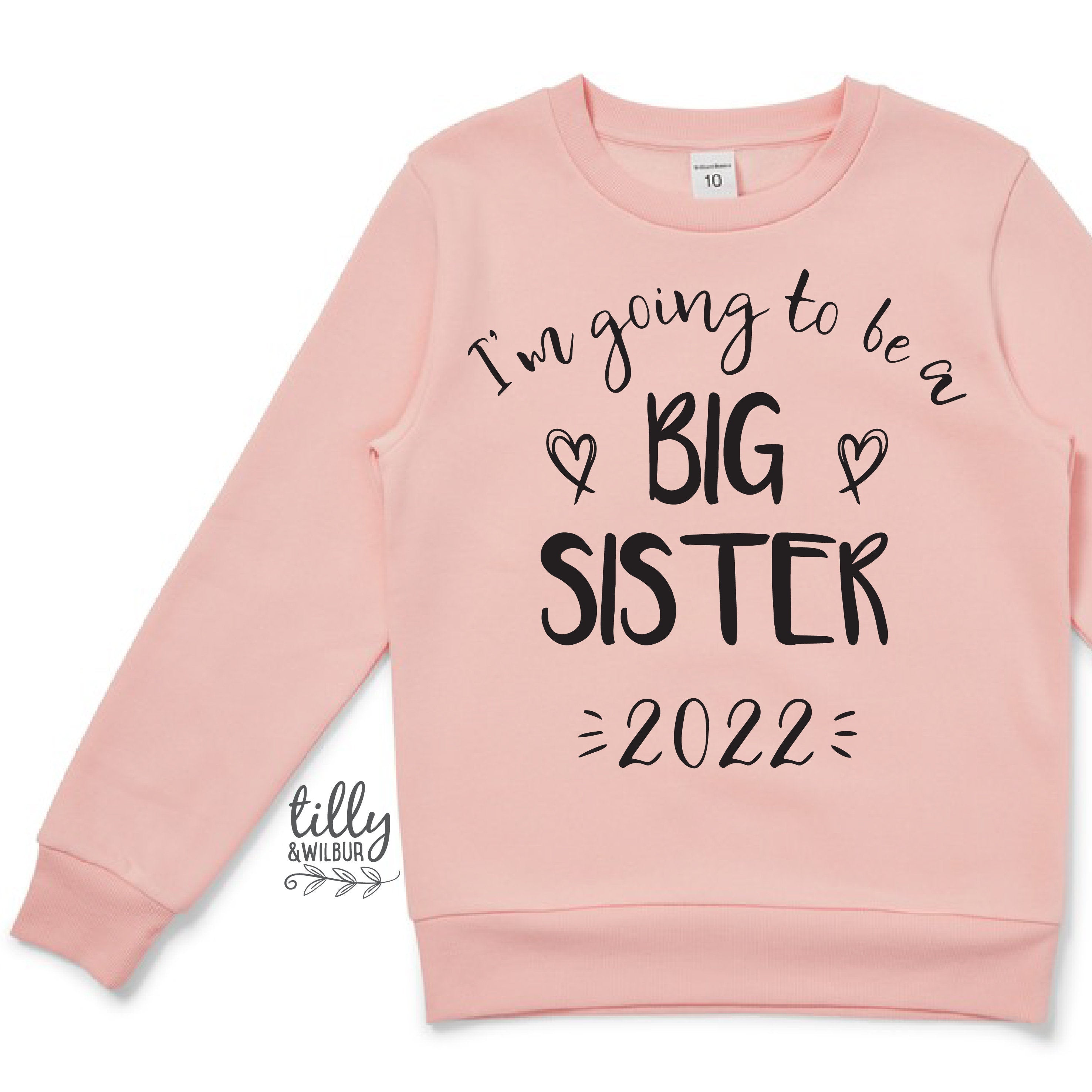 Big Sister Sweatshirt - Cute & Comfortable Pullover for Women - Perfect for Family Reunions, Sibling Gifts & Casual Outings