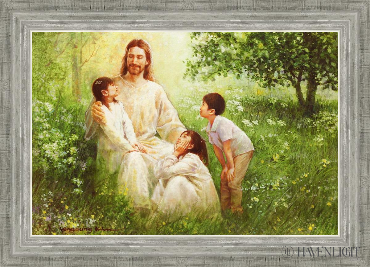 Come Unto Me By Yongsung Kim - Inspirational Christian Wall Art for Home & Church Decor - Perfect for Living Room, Bedroom, Office Prayer Space