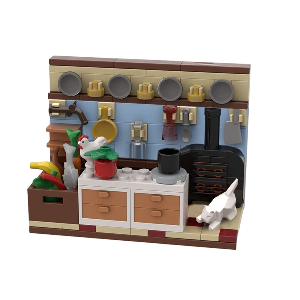 WiMiU Swedish Chef's Kitchen Building Kit - 143PCS Puppet Show & Role Play Toy for Lego 71033 & 71035 - Perfect for Pretend Play, Display & Creative Fun