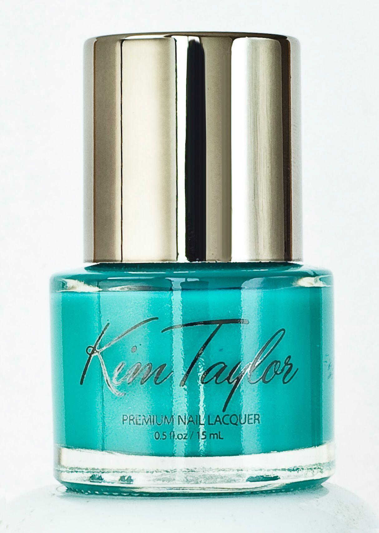 Kim Taylor AQUA REEF Nail Polish - Long Lasting Vegan Nail Lacquer with High Shine Finish - Perfect for Manicures, Pedicures, and Nail Art Designs