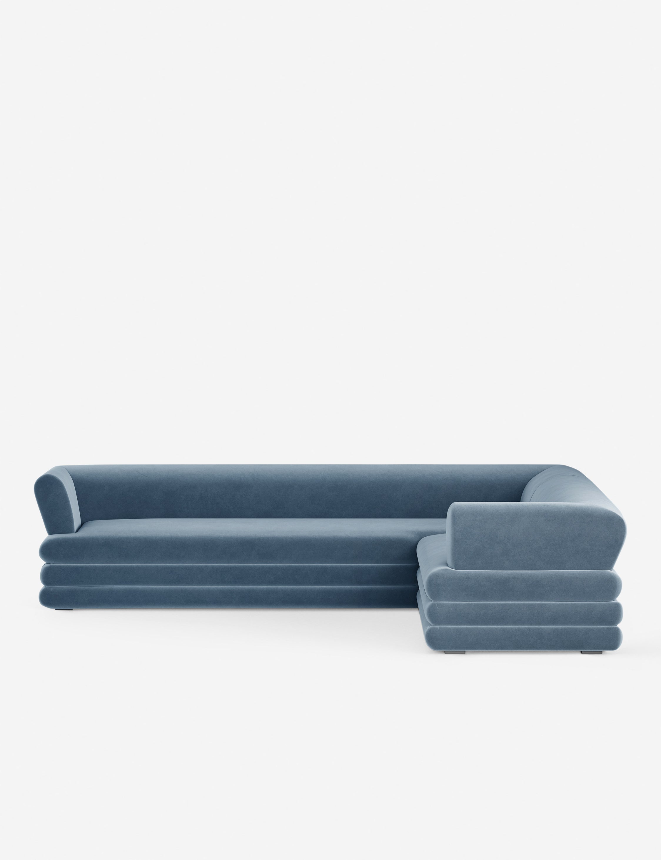 Babs Corner Sectional Sofa by Sarah Sherman Samuel - Modern L-Shaped Couch for Living Room, Lounge & Family Room - Comfortable Fabric Upholstery with Reversible Chaise