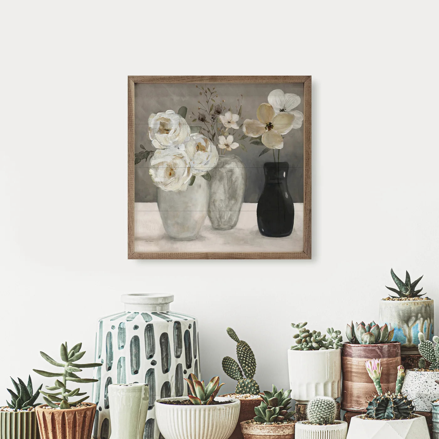 Contrasting Focus II By Carol Robinson - Premium Wood Framed Art Print - Perfect for Living Room, Bedroom & Office Decor