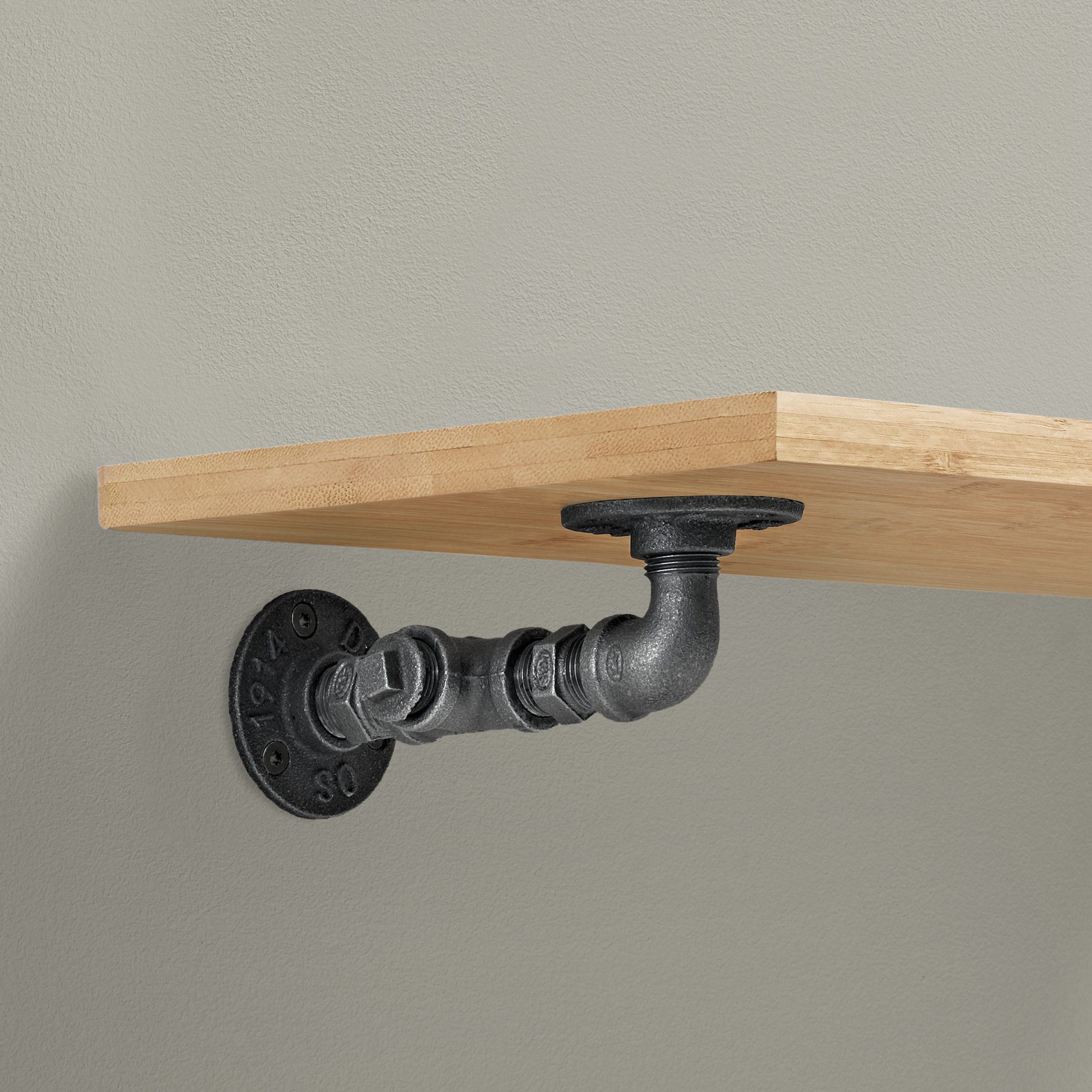 Heavy Duty CAST Shelf Bracket - Decorative Metal Wall Shelf Support for Home & Office Organization - Perfect for Bookshelves, Floating Shelves, and Display Shelves