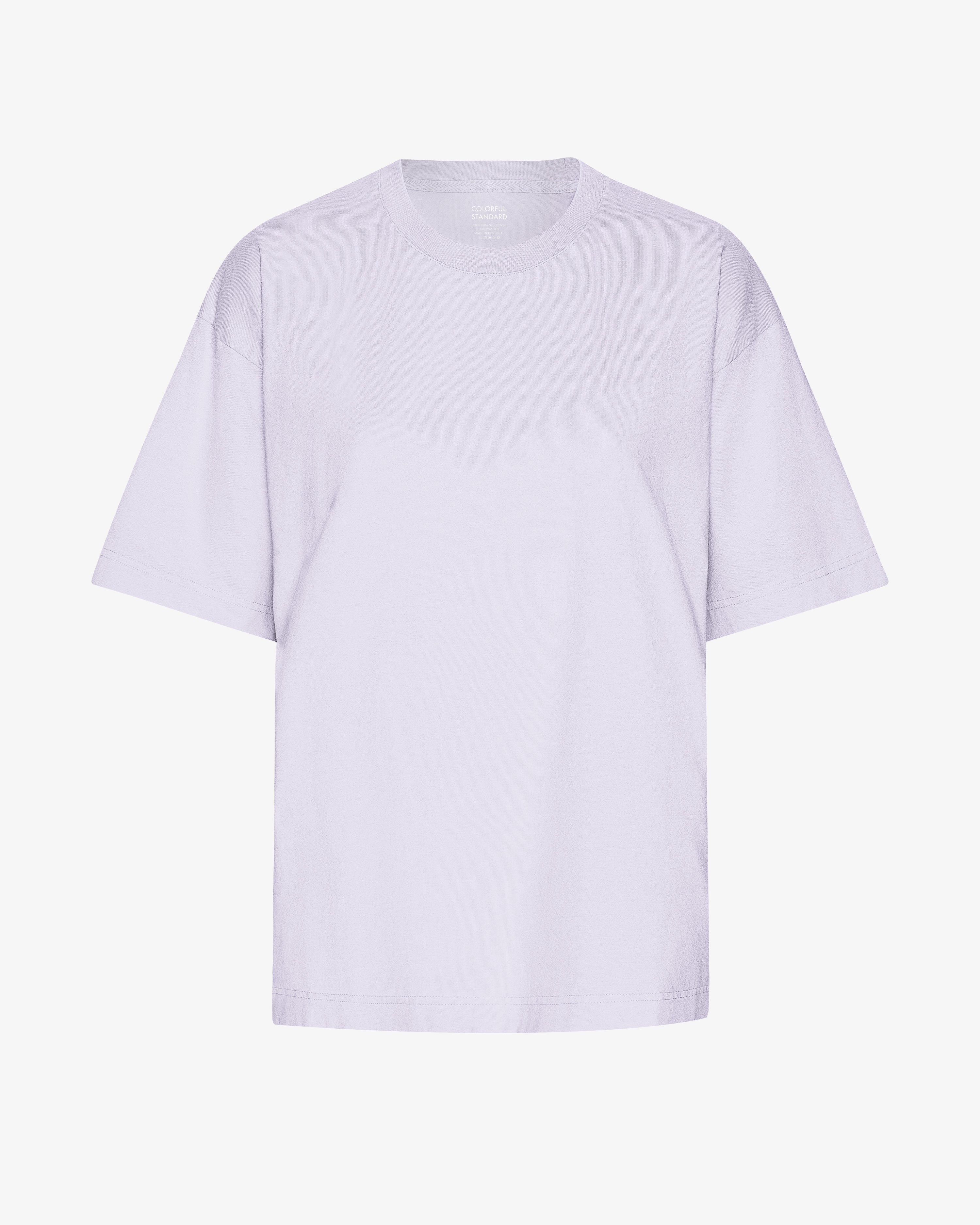 Soft Lavender Oversized Organic Cotton T-Shirt for Women - Comfortable Loose Fit Casual Tee for Everyday Wear, Lounge & Street Style