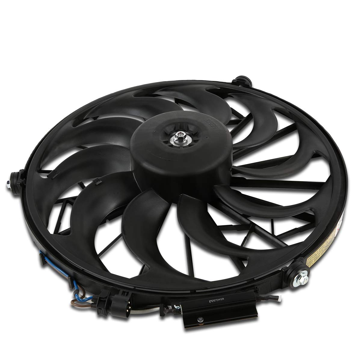 Auto Dynasty BM3113105 OE Style AC Condenser Cooling Fan Assembly for BMW 318i 318is 525i 530i 535i 540i M5 (1994-1997) - Black | Perfect for AC System Repair & Summer Cooling Maintenance