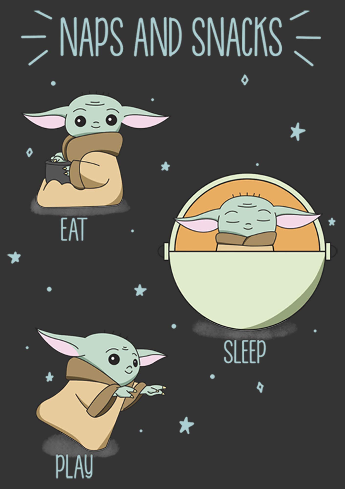 **Men's Star Wars The Mandalorian The Child Naps and Snacks Sweatshirt | Grogu Graphic Hoodie | Casual Wear & Fan Gifts for Star Wars Lovers**    **使用场景:** Perfect for casual outings, fan gatherings, movie nights, or as a unique gift for Star Wars enthusiasts.