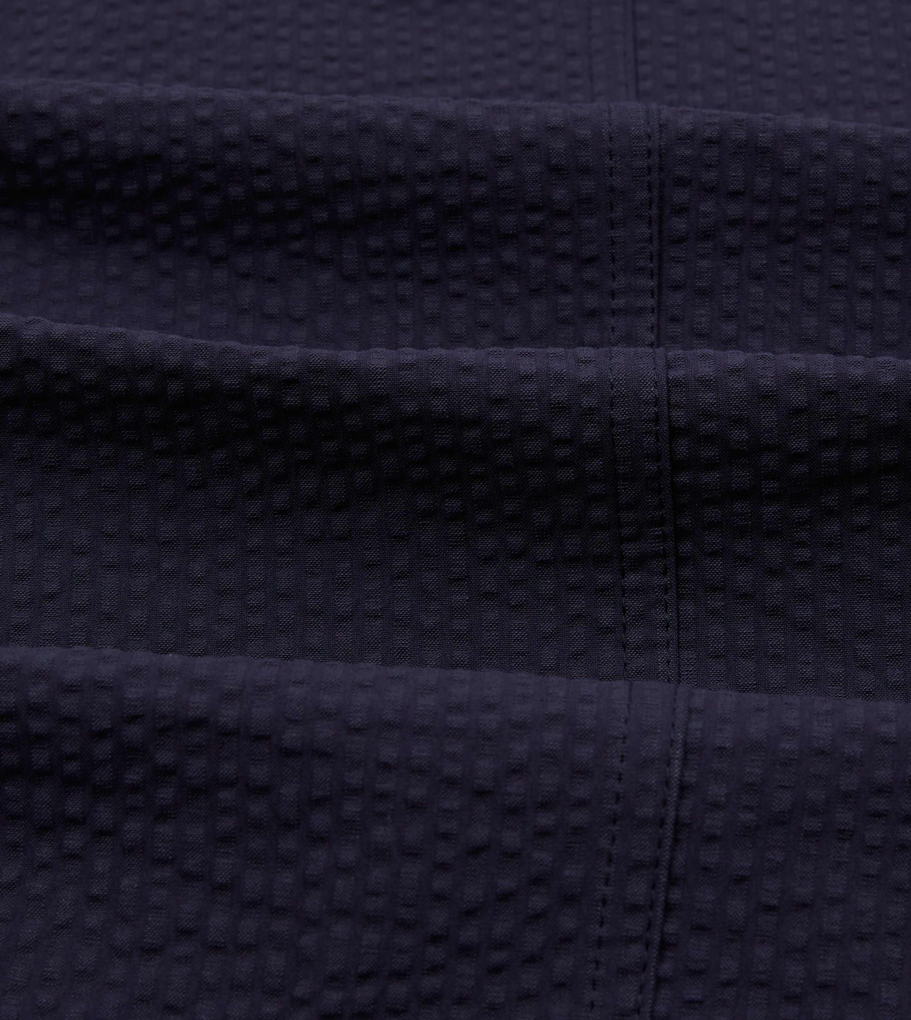 Navy Blue Seersucker Blazer for Men - Lightweight Summer Sports Coat - Perfect for Weddings, Parties & Outdoor Events