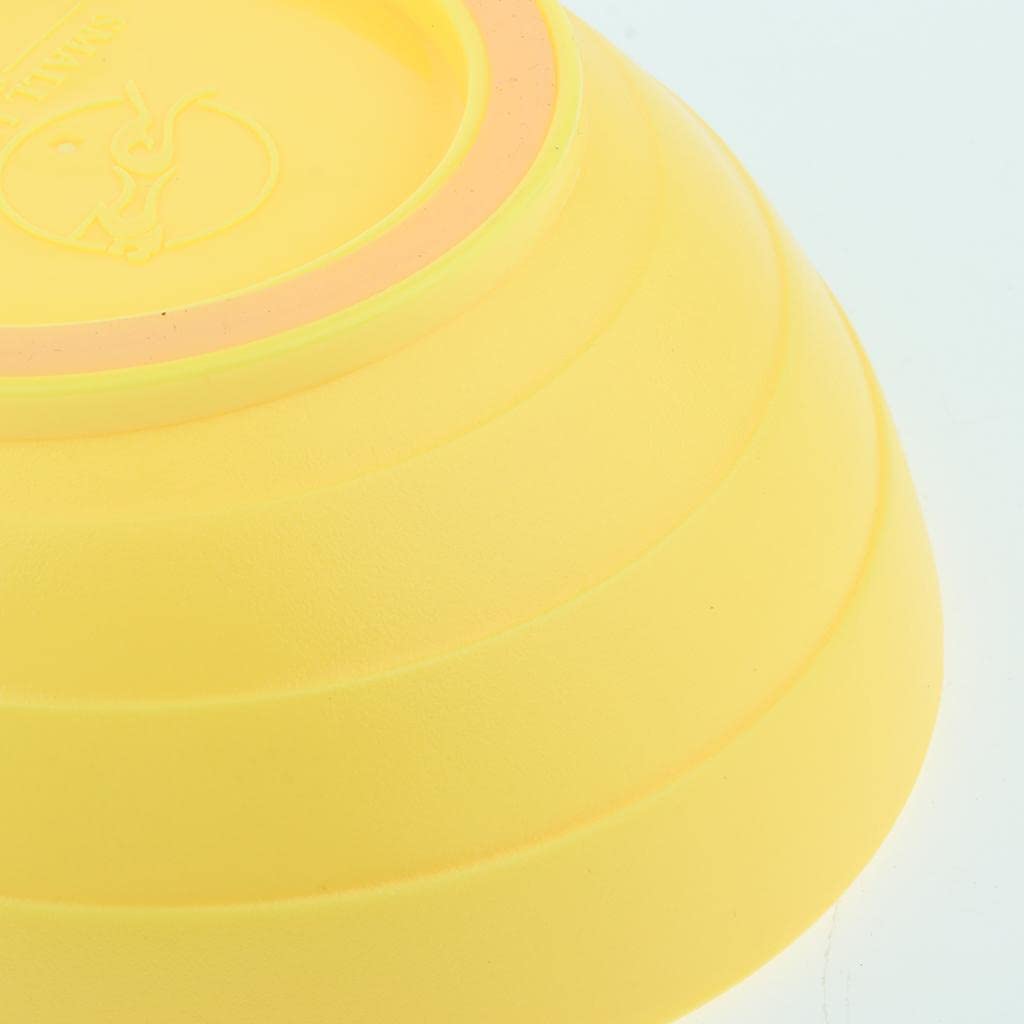 Non-Slip Yellow Pet Bowl for Cats & Dogs - Durable Food and Water Dish for Mealtime - Perfect for Home, Travel, and Outdoor Use
