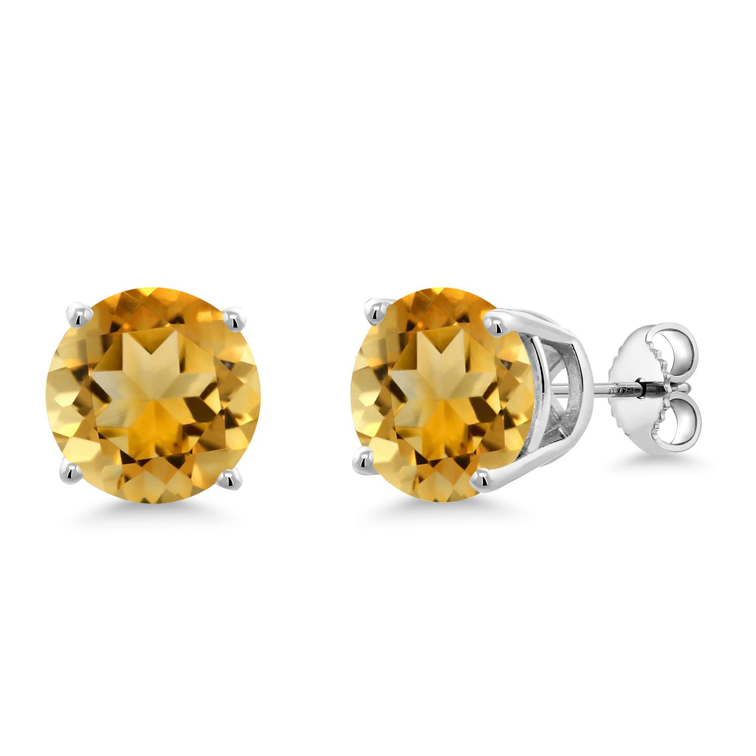 10MM Round Gemstone Birthstone Stud Earrings for Women & Men | 925 Sterling Silver | Fine Jewelry Gifts for Mom, Wife, Her | Perfect for Birthdays, Anniversaries & Special Occasions