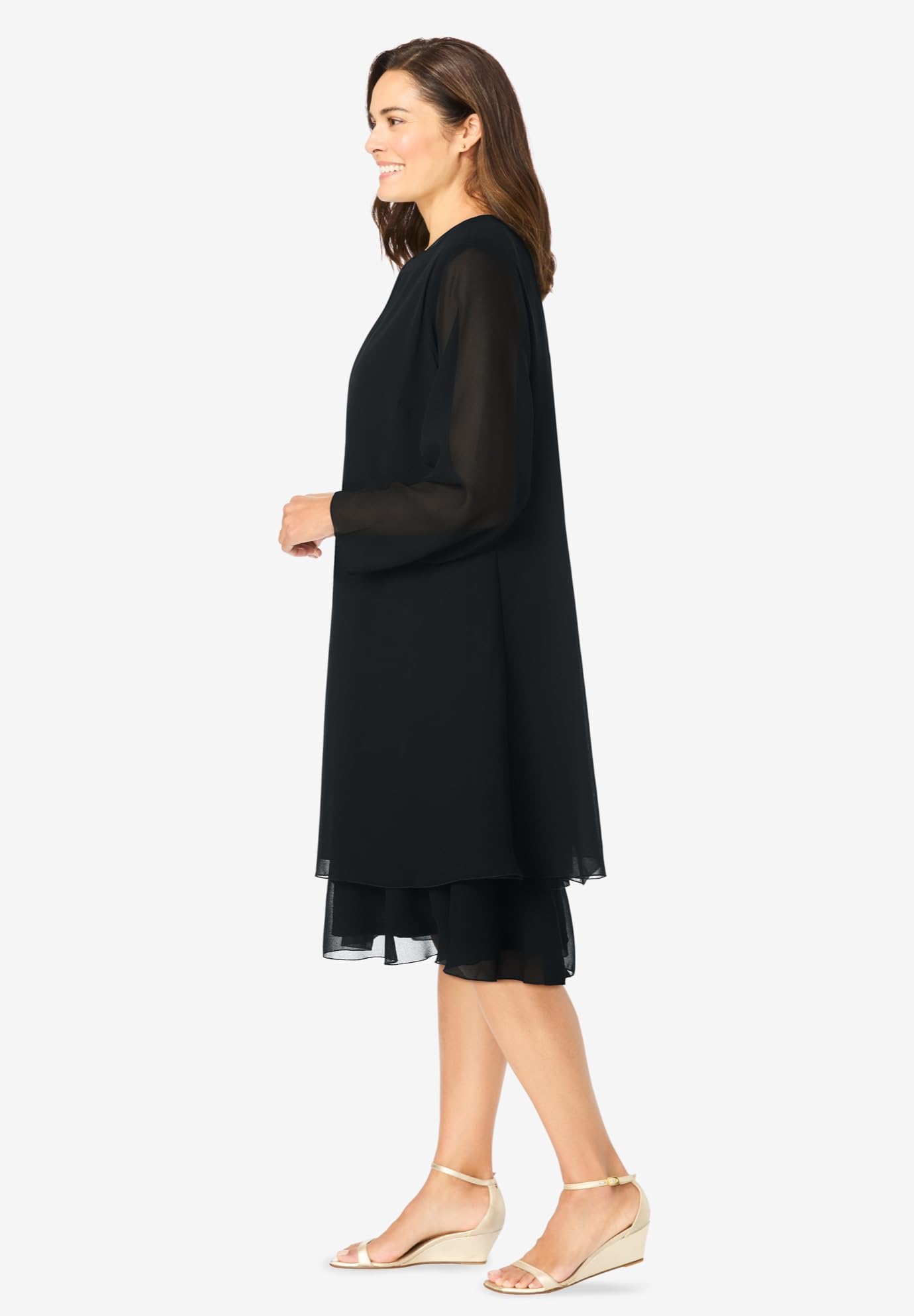 Woman Within Plus Size 2-Piece Jacket Dress for Women | Flattering Office Outfit & Special Occasion Wear