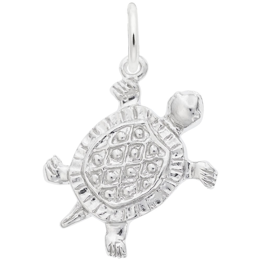 Turtle Charm Pendant - Sterling Silver Jewelry for Bracelets & Necklaces - Perfect for Beach Vacations, Summer Outfits and Ocean-Themed Gifts