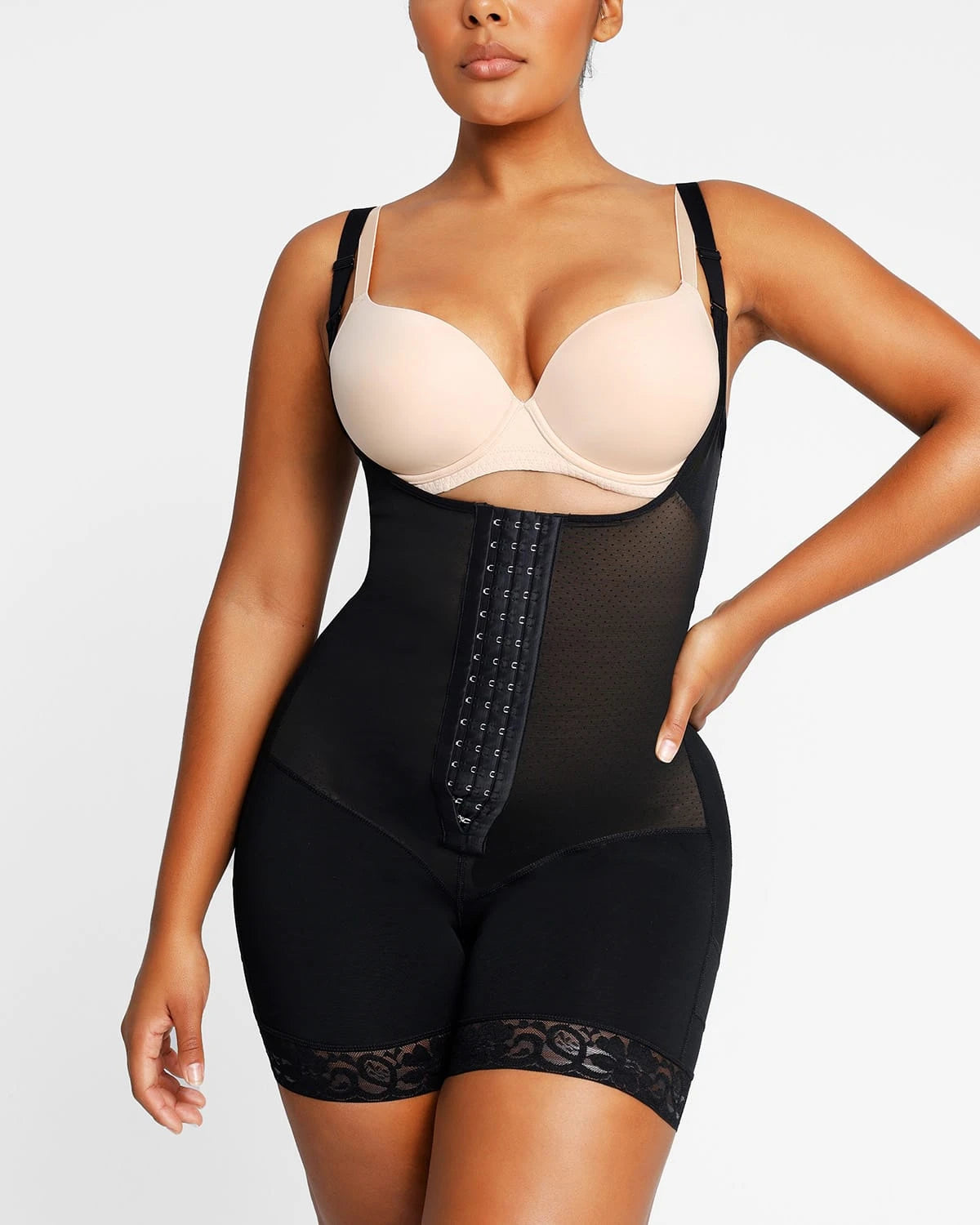 AirSlim® Core Sculpt Open Bust Shaping Bodysuit for Women - Tummy Control Shapewear for Slimming & Posture Support - Perfect for Dresses, Workouts & Special Occasions