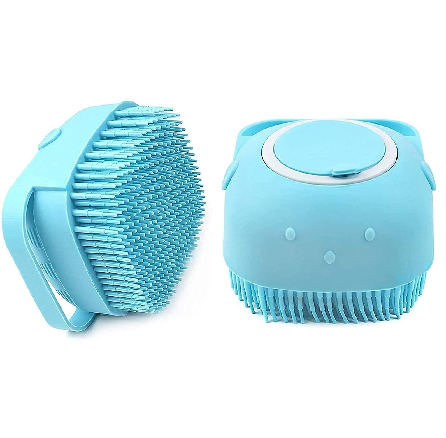 Shvas Silicone Body Scrubber with Soap Dispenser - Exfoliating Brush for Smooth Skin | Soft Bath Loofah for Women, Men, Kids & Pets | Perfect for Shower, Spa & Daily Skincare Routine