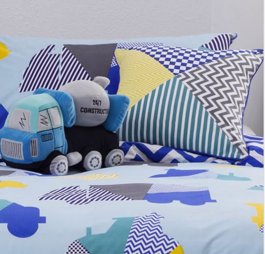 Premium Hugo Quilt Cover Set by KAS Kids - Soft Bedding for Boys & Girls - Perfect for Nursery, Kids Room & Guest Bedrooms