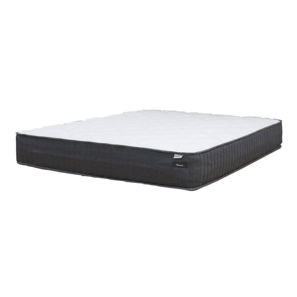 Dreamster Element Pocketed Spring Mattress with Bed Frame - Queen Size Hybrid Support for Back Pain Relief | Perfect for Guest Rooms, Dorms & Small Apartments