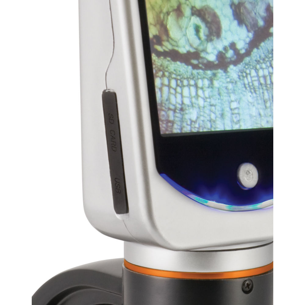 Celestron LCD Digital Microscope II - High Power 40x-1600x Magnification for Kids & Adults - Ideal for Biology, Science Education & Home Lab Use