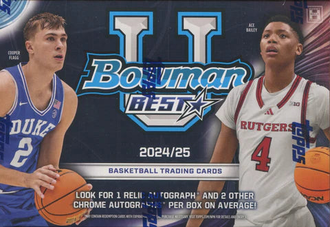 2024/25 Bowman University's Best Basketball Breaker's Delight Box - Premium Trading Cards for Collectors & Fans - Perfect for Game Nights, Gifts & Sports Memorabilia Collections