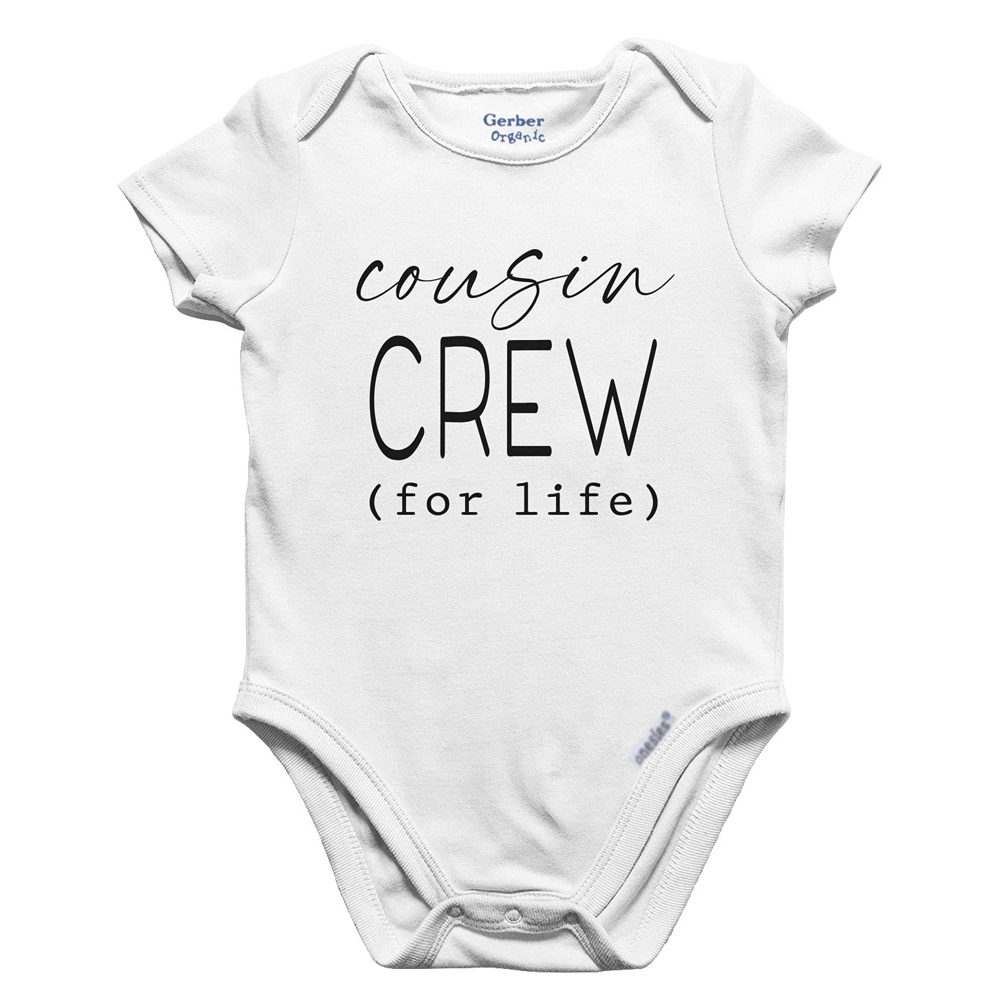 Cousin Crew For Life Baby Romper - Organic Cotton Cousin Matching Outfits - Cute Baby Gift for Cousins - Soft Infant Bodysuit for Family Photos & Special Occasions