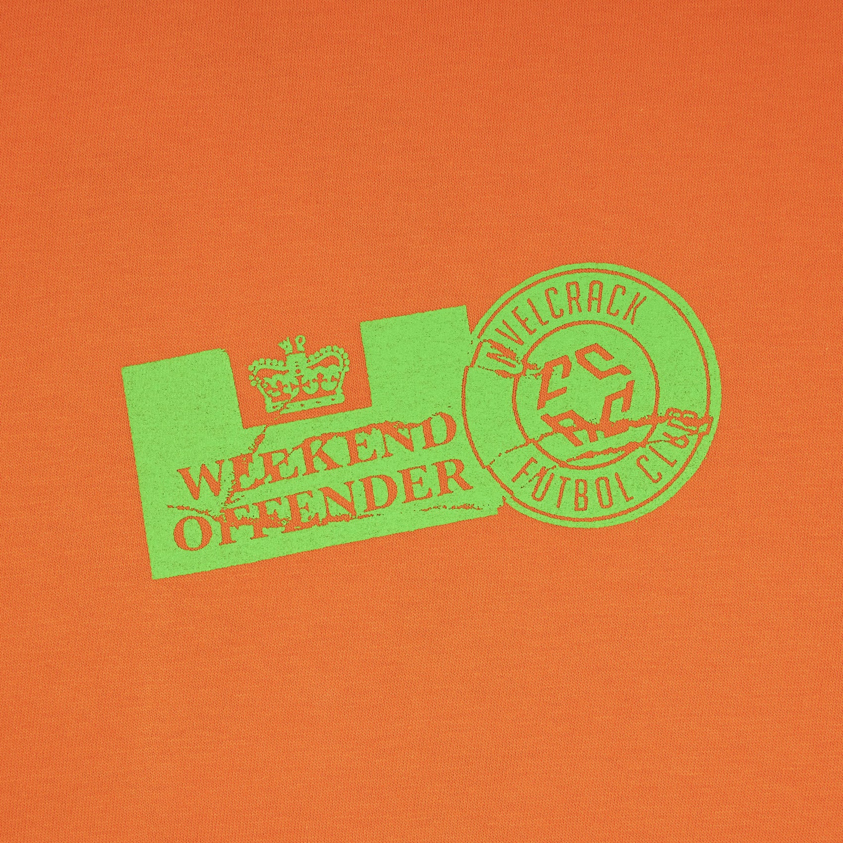 Nivelcrack x Weekend Offender T-Shirt for Men - Orange Cotton Streetwear Tee - Casual Wear, Street Style, Urban Fashion