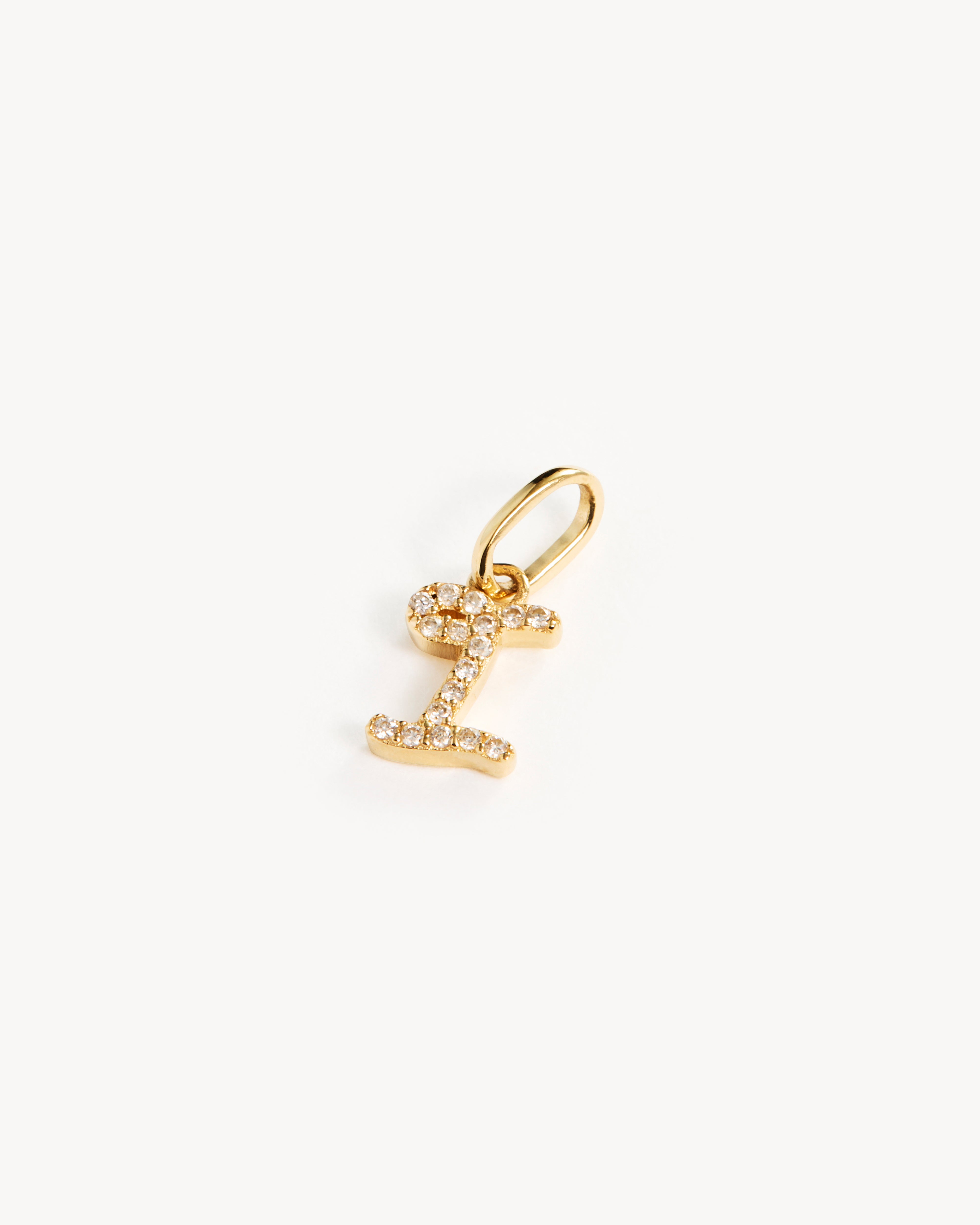 14K Solid Gold Forever Love Diamond Letter Necklace Pendant - Personalized Initial Jewelry Gift for Women, Perfect for Valentine's Day, Anniversary & Special Occasions