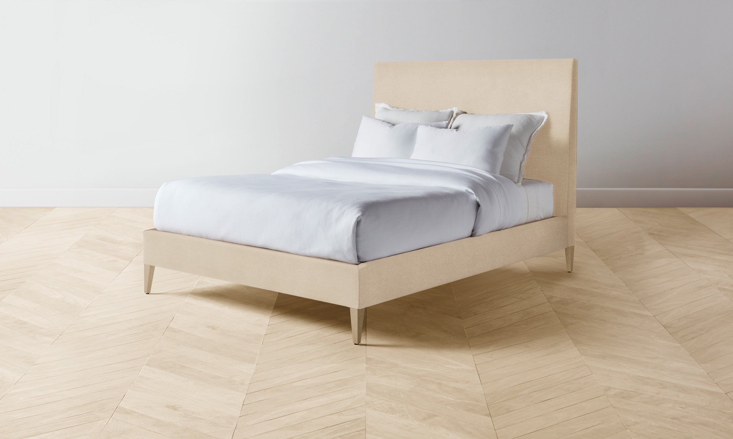 Essex Bed Frame - Luxurious Performance Velvet Upholstery for Ultimate Comfort | Perfect for Master Bedrooms & Guest Rooms