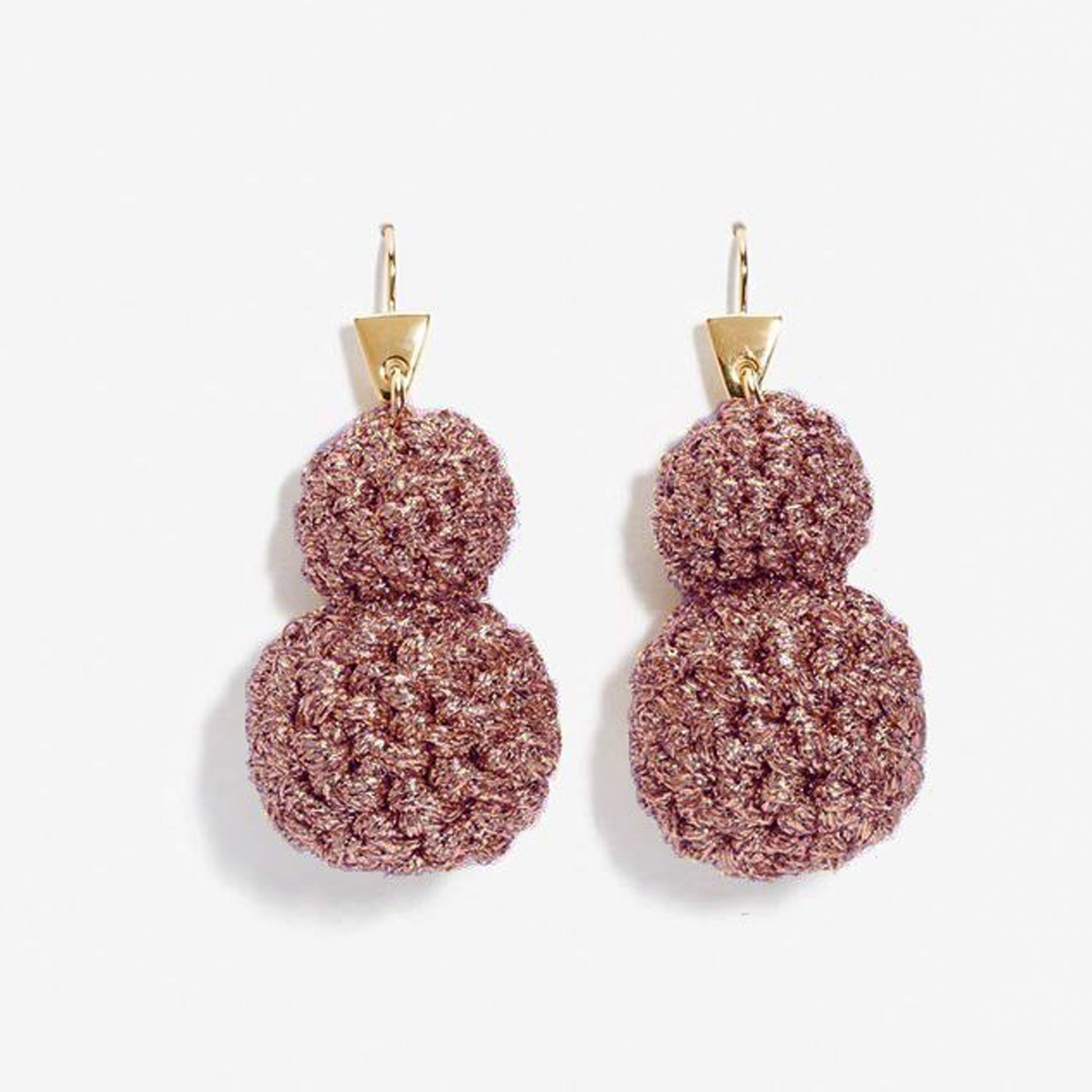 Handcrafted Bronze Rock Formation Earrings for Women - Unique Geometric Dangle Earrings for Casual & Formal Occasions
