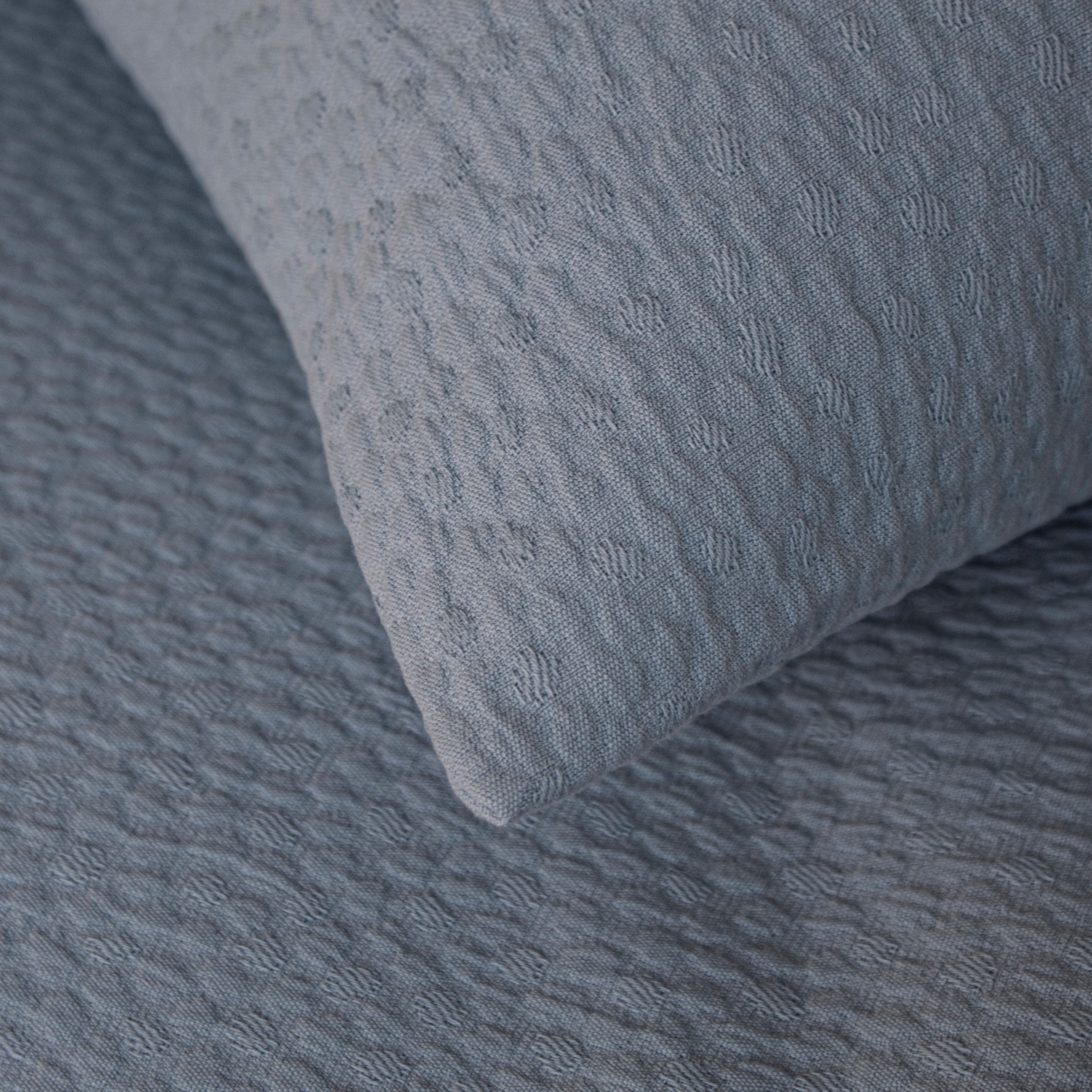 Luxury Bubble Matelasse Coverlet Set - Soft & Breathable Blue Bedspread for Queen Size Bed | Perfect for Master Bedroom, Guest Room & Hotel Decor