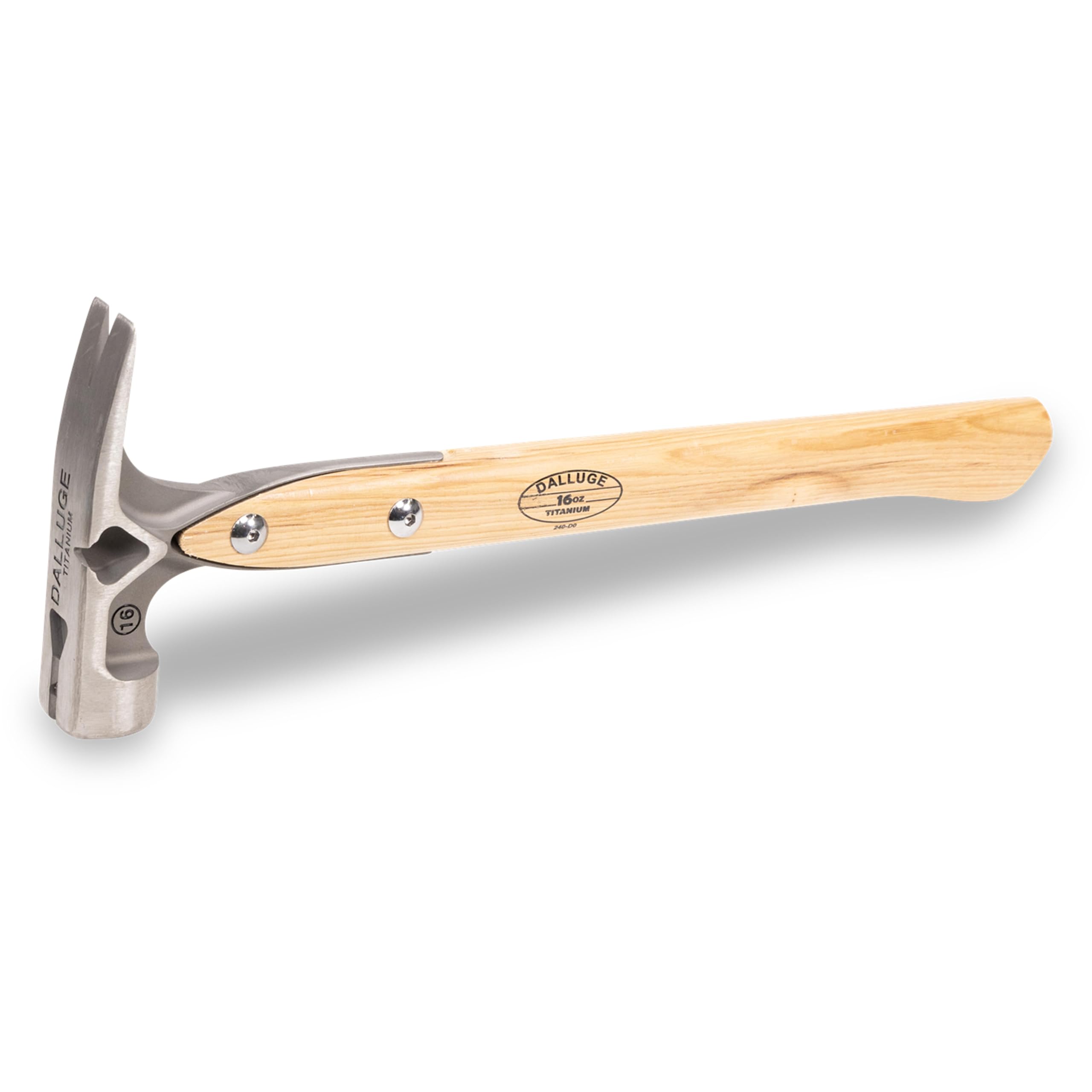 Vaughan Dalluge 16oz Titanium Hammer with Magnetic Nail Holder - Smooth Face Framing Hammer (VN07182) for Professional Carpentry, Woodworking & Construction Projects