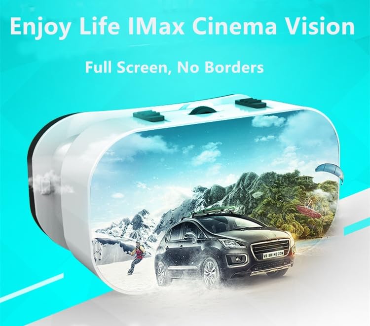 Best VR Headset for iPhone & Android with Controller - Universal 3D Virtual Reality Goggles for Kids & Adults - Compatible with 4.7-6.5 Inch Phones - Perfect for Movies, Gaming & Immersive Experiences - Portable VR Glasses for Home Entertainment & Travel